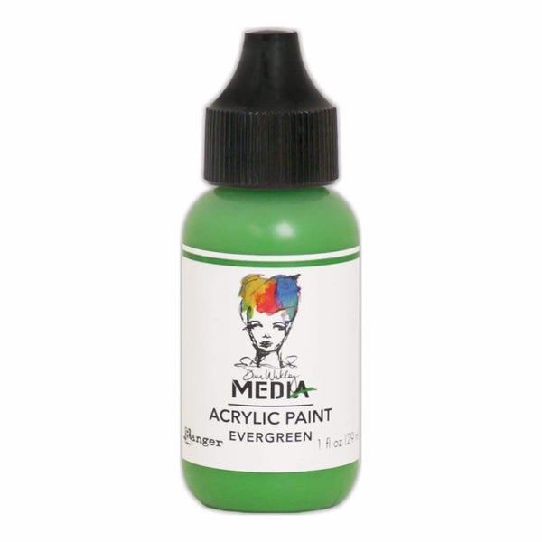 Dina Wakley Media Acrylic Paint 1oz - Evergreen