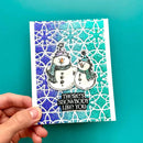 Simon Hurley create. Clear Stamps 6"X9" Sketched Snowman*