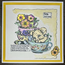 IndigoBlu Adorable Dormouse A6 red rubber stamp