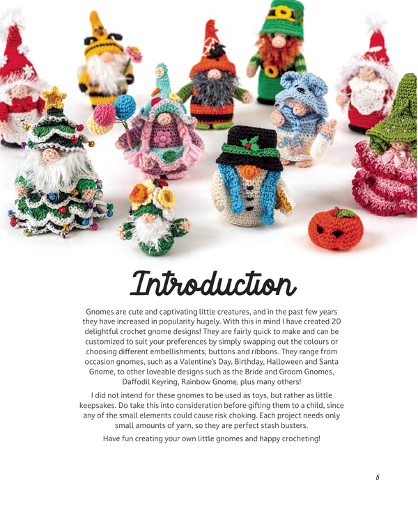 Search Press Gnomes to Crochet Project Book