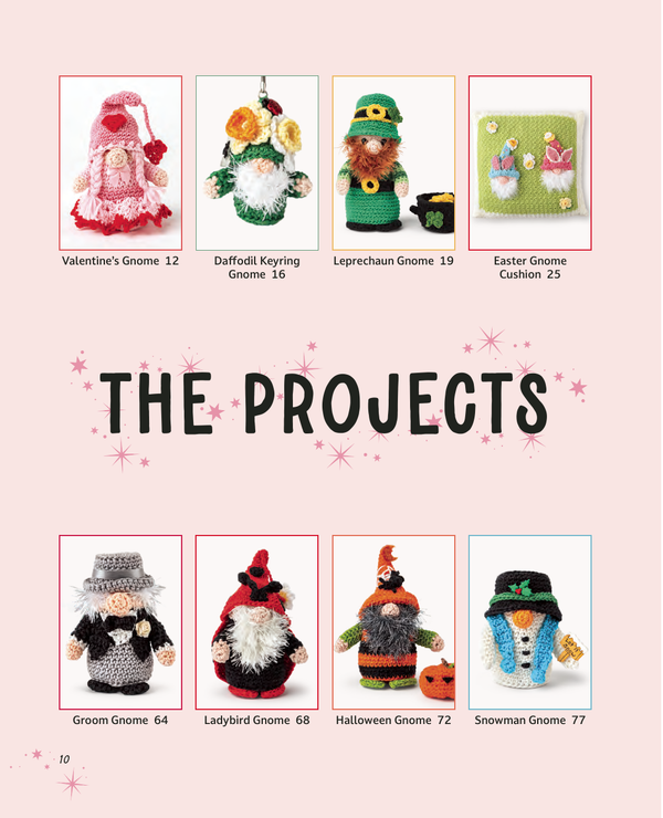 Search Press Gnomes to Crochet Project Book