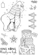Pink Ink Designs King Kong Merrily On High A5 clear stamp set