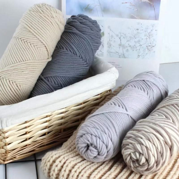Poppy Crafts Soft Yarn 100g 3 Pack - Soft Grey