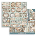 Stamperia Scrapbooking Printed Pad 8" x 8" 10 Sheets - White Christmas