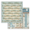 Stamperia Scrapbooking Background Pad 8" x 8" 10 Sheets - White Christmas