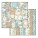 Stamperia Scrapbooking Background Pad 8" x 8" 10 Sheets - White Christmas