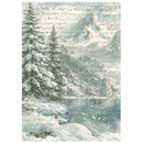 Stamperia Rice Paper Sheet A6 Selection Set of 8 - White Christmas