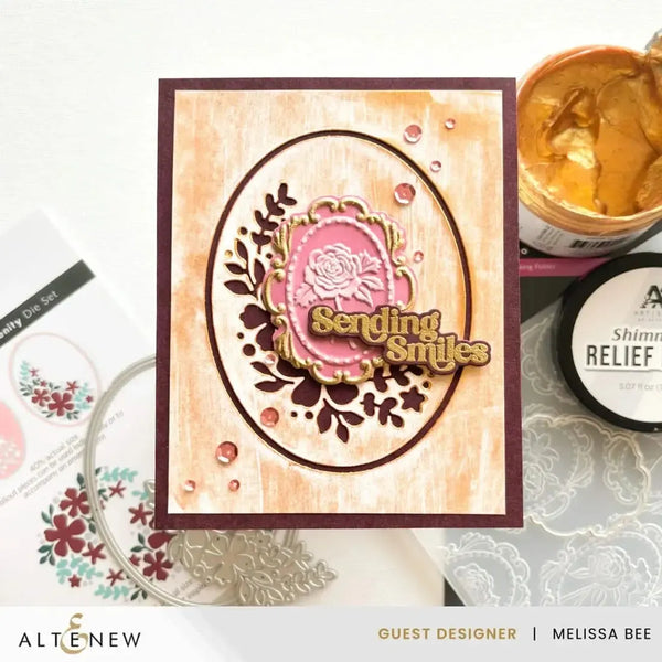 Altenew Floral Cameo Botanical 3D Embossing Folder