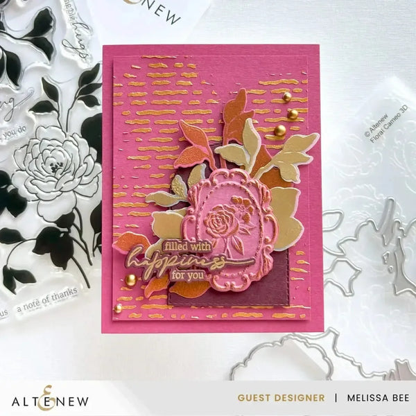 Altenew Floral Cameo Botanical 3D Embossing Folder