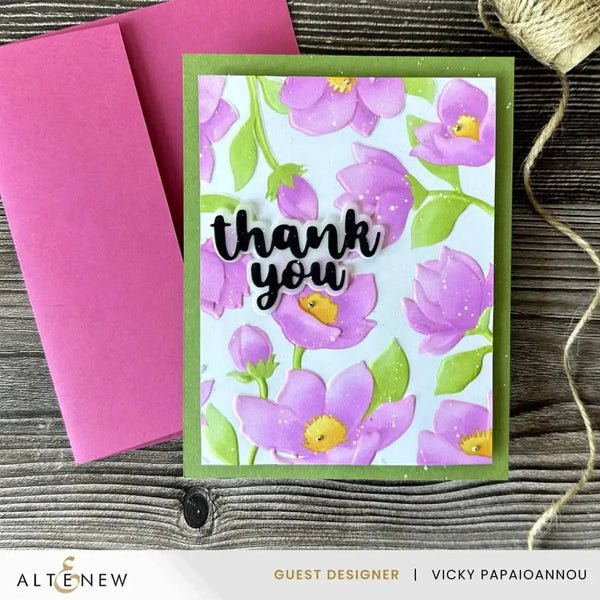 Altenew Magnolia Dreams Botanical 3D Embossing Folder