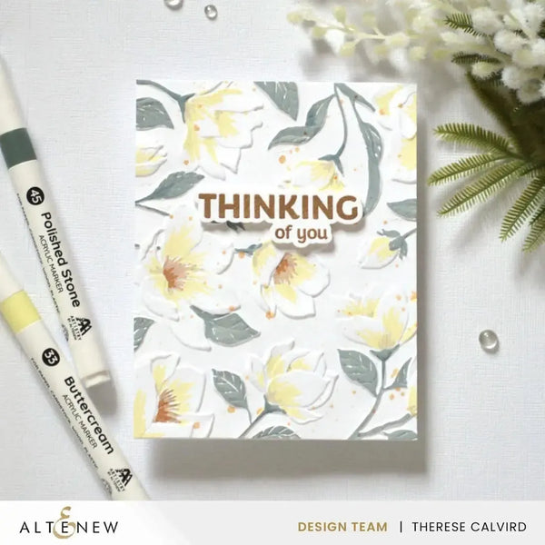 Altenew Magnolia Dreams Botanical 3D Embossing Folder