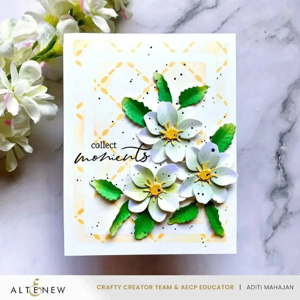 Altenew Lattice Blossoms Stencil Background Stencil