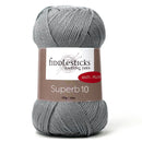 Fiddlesticks Superb 10 Yarn 100g - Light Grey