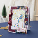 Crafter's Companion Twelve Days Of Christmas 2D Embossing Folder 6"X4" Partridge In A Pear Tree
