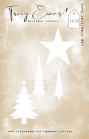 Tracy Evans Tree/Star Cuts Die Set metal cutting die