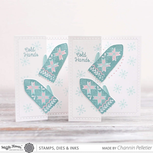 Waffle Flower Crafts Clear Stamp 4"x 6" - Warm Hands*