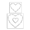 Penny Black Creative Dies - Hearts Around 3.7inch X3.3inch