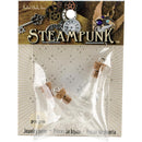 Solid Oak Steampunk Glass Accents 3 pack - Erlenmeyer Flasks*