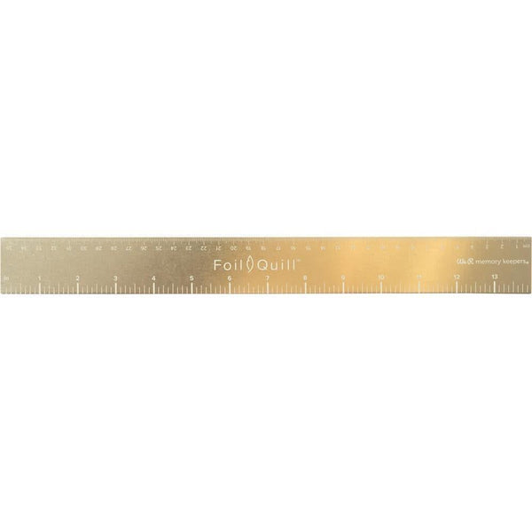 We R Memory Keepers - Foil Quill 14in Gold Magnetic Ruler