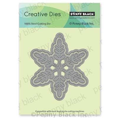 Penny Black Creative Dies - Snowflake Tag 3.8 inchX3.5 inch*