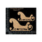 Scrapaholics - Laser Cut Chipboard 1.8mm Thick Sleighs, 2 pack 4 inch X2.25 inch And 3 inch X1.75 inch*