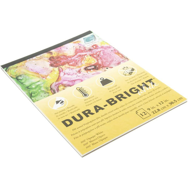 Grafix Dura-Bright Opaque White Pad .010 inch thick x 9inch x12inch, 12 Sheets