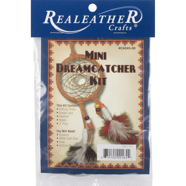 Realeather Crafts - Leathercraft Kit - Mini Dreamcatcher 3"*