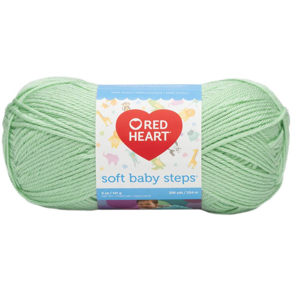 Red Heart Soft Baby Steps Yarn - Baby Green 142g