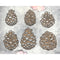 Scrapaholics Laser Cut Chipboard 2mm Thick Pinecones, 6 pack / 1.5" To 2"