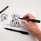 Pentel Arts Sign Pen Brush - Gray
