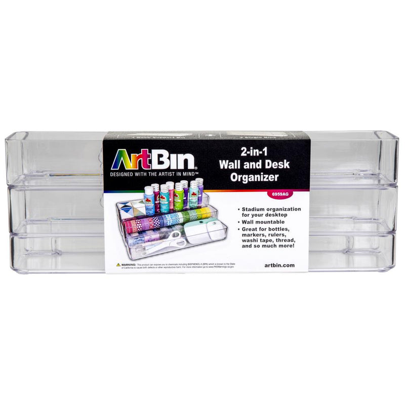 ArtBin 2-In-1 Wall and Desktop Organizer - Clear*