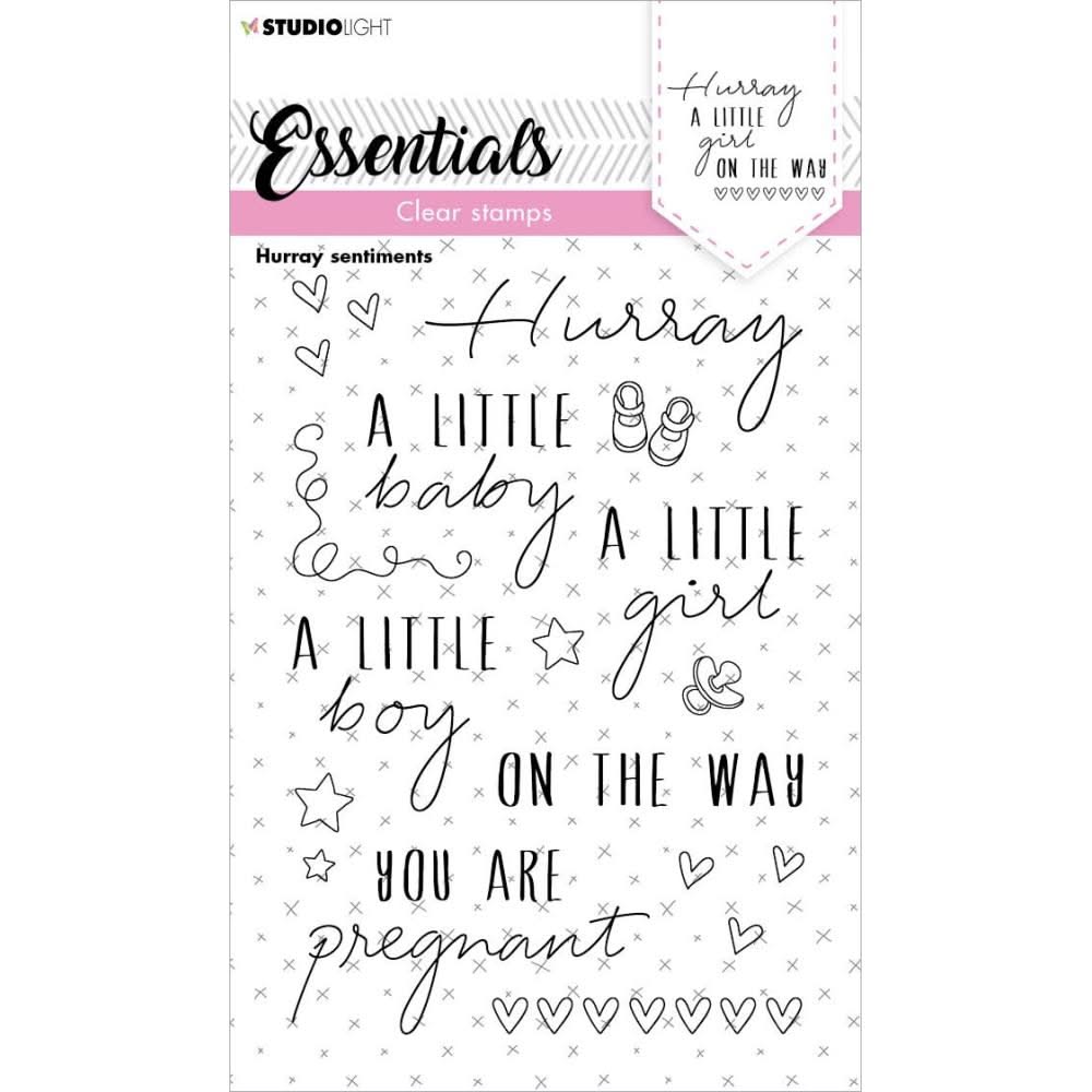 Studio Light Essentials Clear Stamp Nr. 172, Hurray Sentiments ...