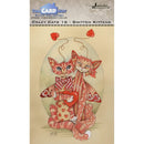 The Card Hut Clear Stamps 6"X4" By Linda Ravenscroft Crazy Cats - Smitten Kittens*