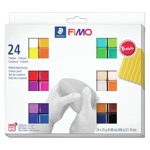 Fimo Professional Soft Polymer Clay 24/Pkg - Basic