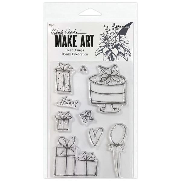 Wendy Vecchi Make Art Clear Stamps - Doodle Celebration*