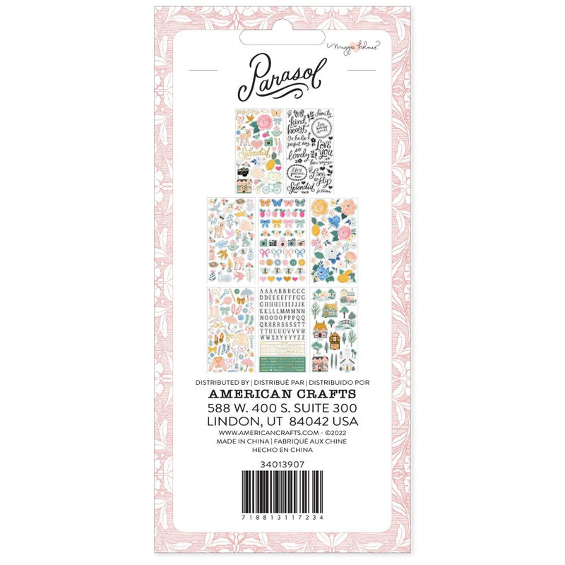 Maggie Holmes Parasol - Sticker Book, Gold Foil Accents 378 pack