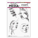 Dina Wakley Media Cling Stamps 6"x 9"- Side Eye*