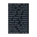 Tim Holtz Idea-Ology Sentiments Label Stickers 70 pack - Halloween