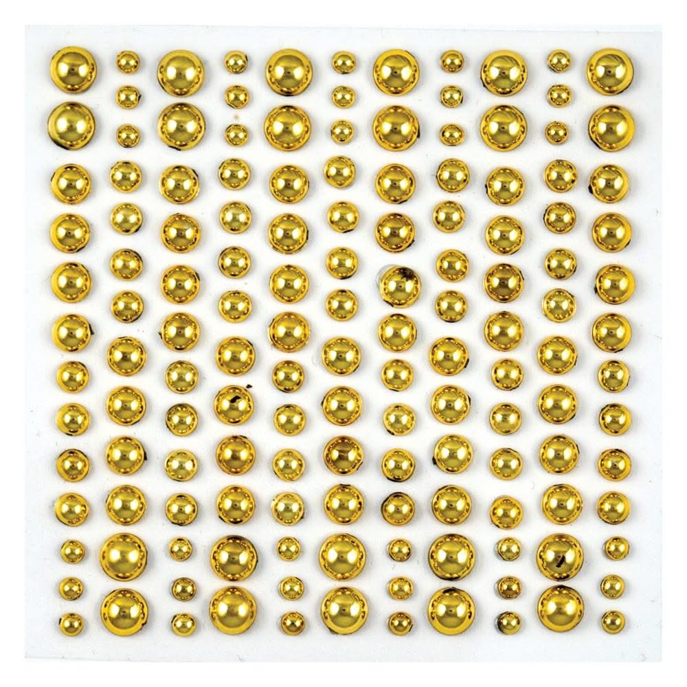 Craft Consortium Essential Adhesive Pearls 143 pack Gold