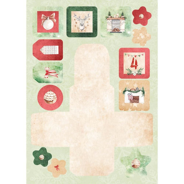 Studio Light Essentials - DIY Die-Cut Block Advent Calendar - Nr. 28, Christmas At Home*