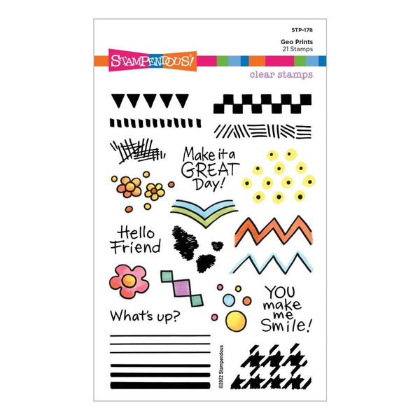 Stampendous FransFormer Fun Clear Stamps - Geo Prints*