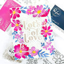 Pinkfresh Studio Clear Stamp Set 6"X8" (15.25cm x 20.3cm) Floral Border*