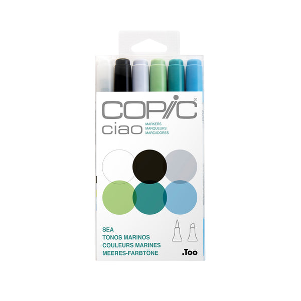 Copic Ciao Markers 6 Pack - Sea