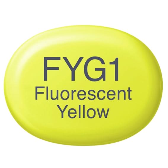 Copic Sketch Marker Pen FYG1 - Fluorescent Yellow