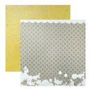 Pink Paislee 12x12 D/Sided Cardstock - Single Sheet - Trellis*