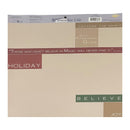 My Minds Eye Lay-Over Layout - 12x12 Inch - Acid Free - Holiday*