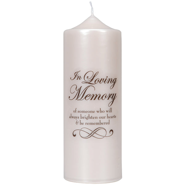 Candle Wrap Sticker Decal 3"X3.5" In Loving Memory