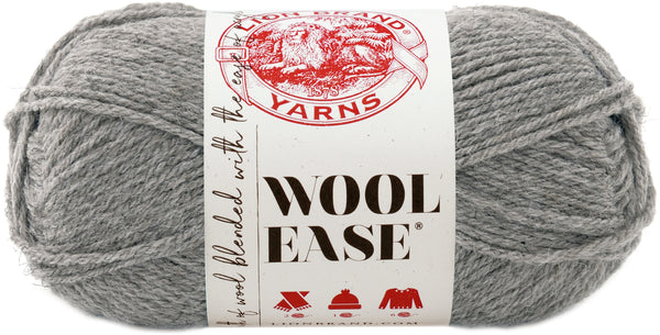 Lion Brand Wool-Ease Yarn - Grey Heather 85g