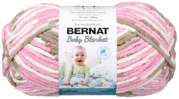 Bernat Baby Blanket Big Ball Yarn - Little Roses 300g*