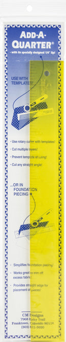 CM Designs Add-A-Quarter Ruler 12"